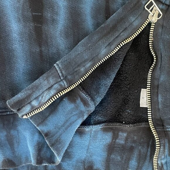 Sundry for Evereve Women's Oversized Tie-Dyed Sweatshirt Zip Pullover | Size 0 - Picture 3 of 8